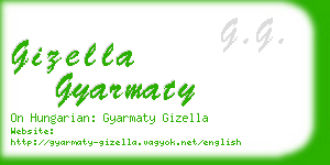 gizella gyarmaty business card